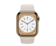 Apple Watch 8 41/Gold Steel/Starlight Sport LTE - 1070979 - zdjęcie 3